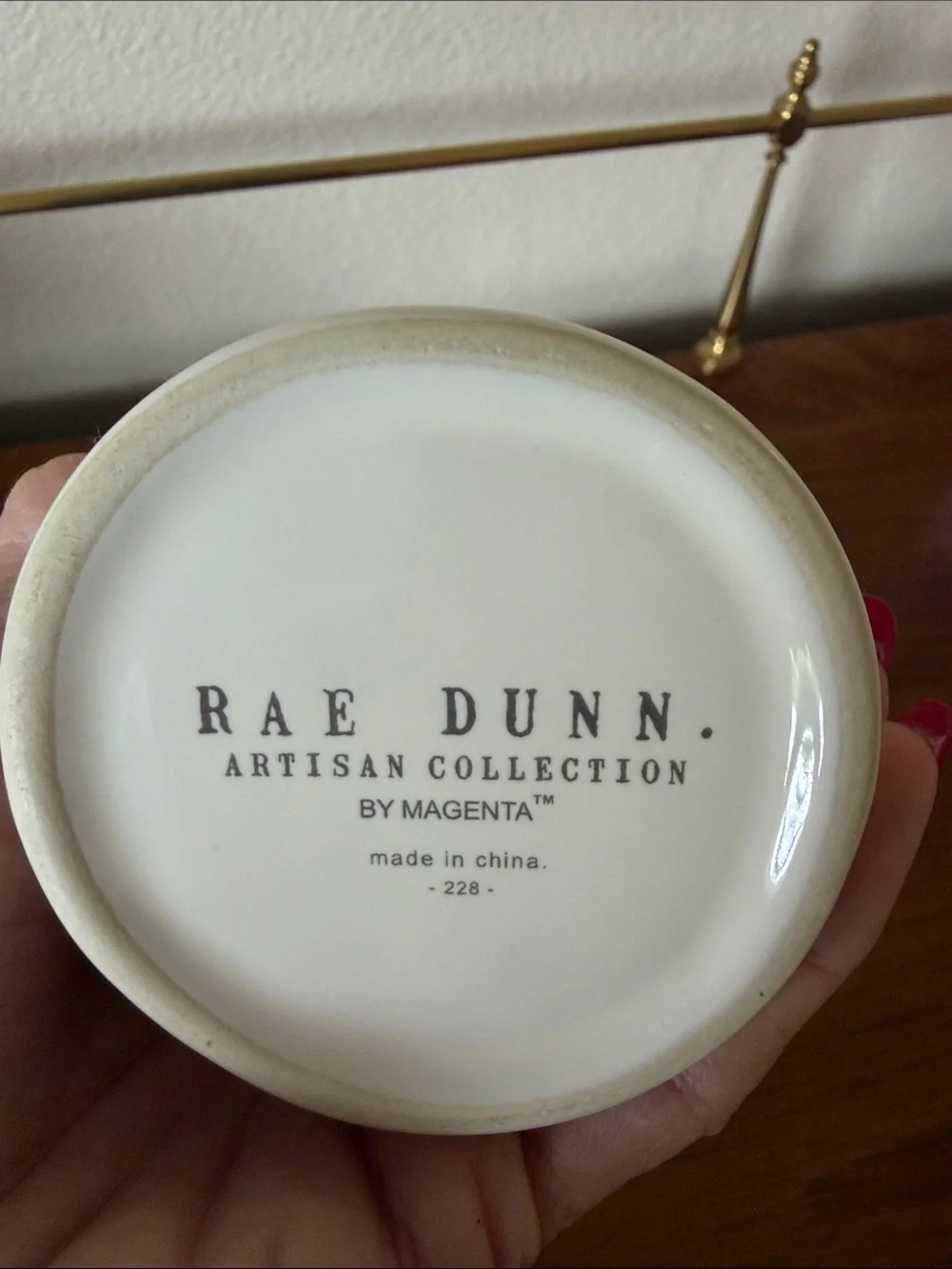Rae Dunn White Ceramic Brush Holder NEW